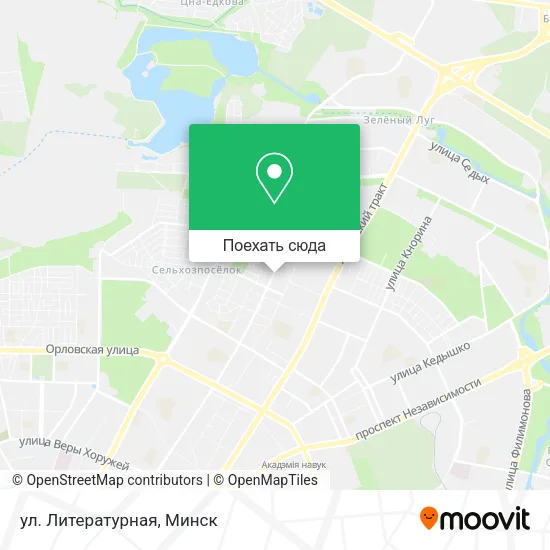 Карта ул. Литературная