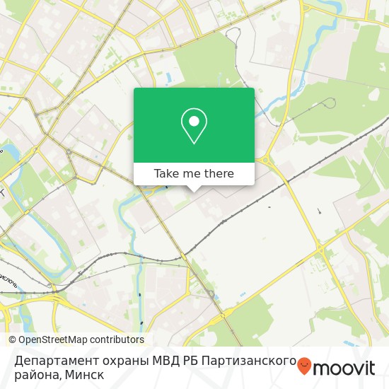 Карта Департамент охраны МВД РБ Партизанского района