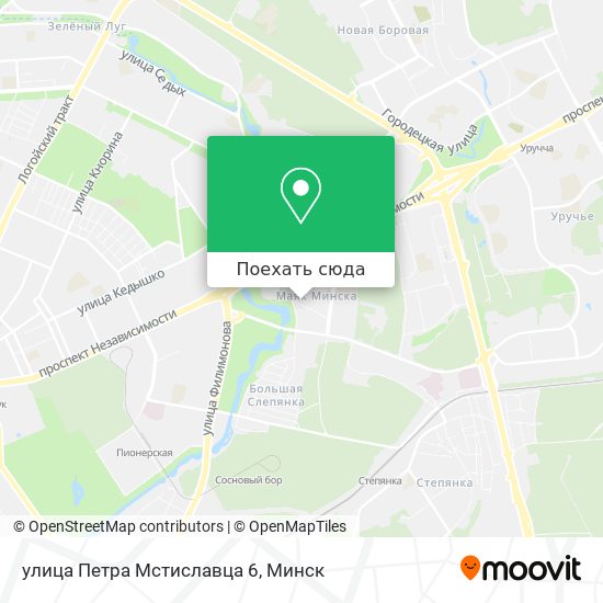 Карта улица Петра Мстиславца 6