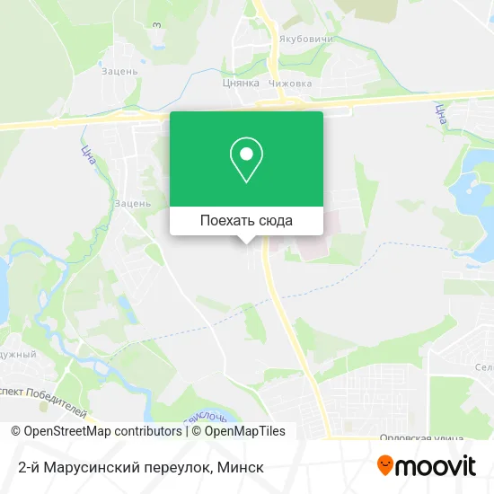 Карта 2-й Марусинский переулок