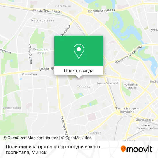 Карта Поликлиника протезно-ортопедического госпиталя