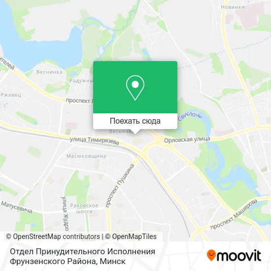 Карта Отдел Принудительного Исполнения Фрунзенского Района