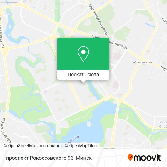 Карта проспект Рокоссовского 93