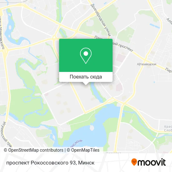 Карта проспект Рокоссовского 93