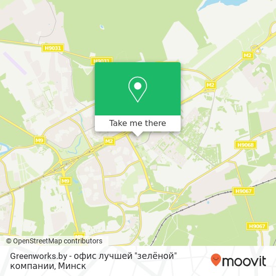 Карта Greenworks.by - офис лучшей "зелёной" компании
