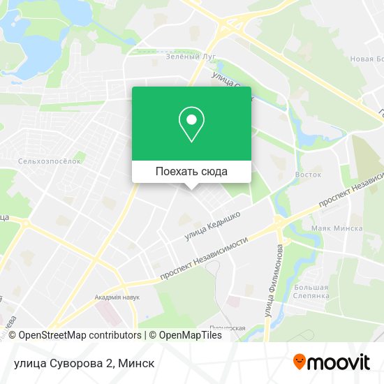 Карта улица Суворова 2