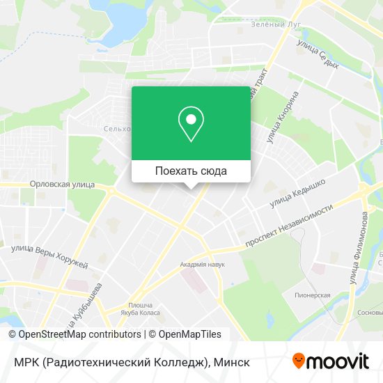 Карта МРК (Радиотехнический Колледж)