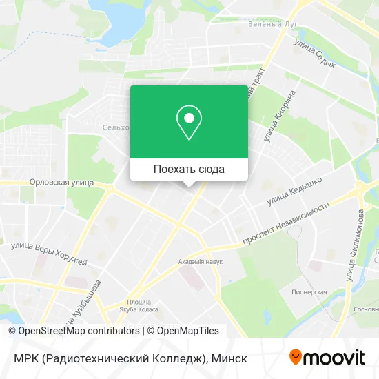 Карта МРК (Радиотехнический Колледж)