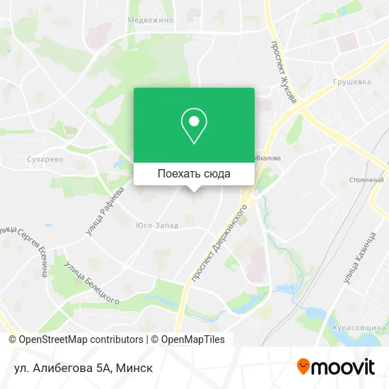 Карта ул. Алибегова 5А