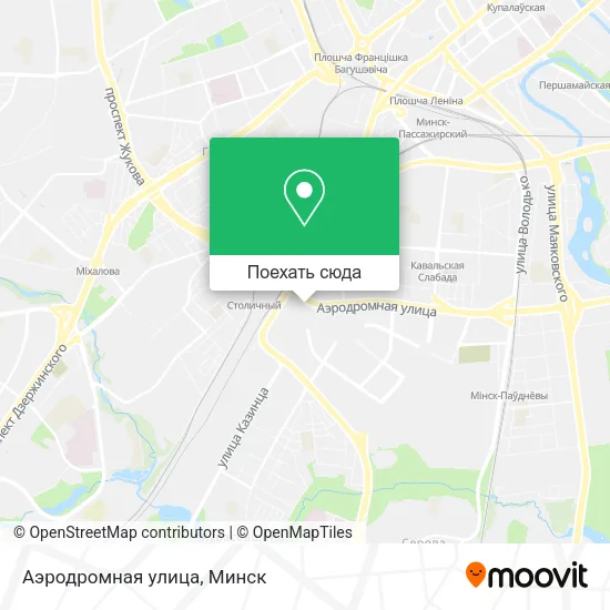 Карта Аэродромная улица