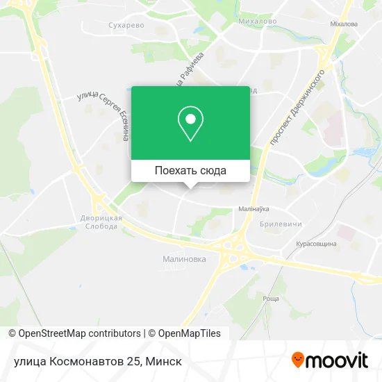 Карта улица Космонавтов 25