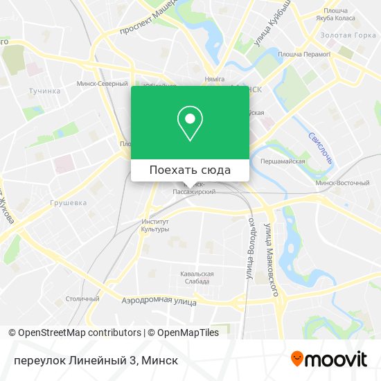 Карта переулок Линейный 3