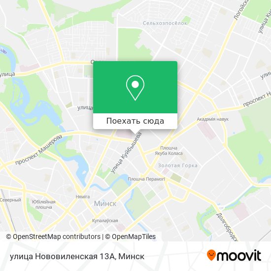Карта улица Нововиленская 13А