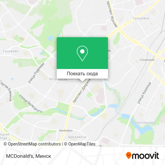 Карта MCDonald’s