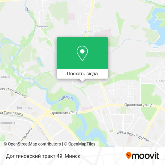Карта Долгиновский тракт 49