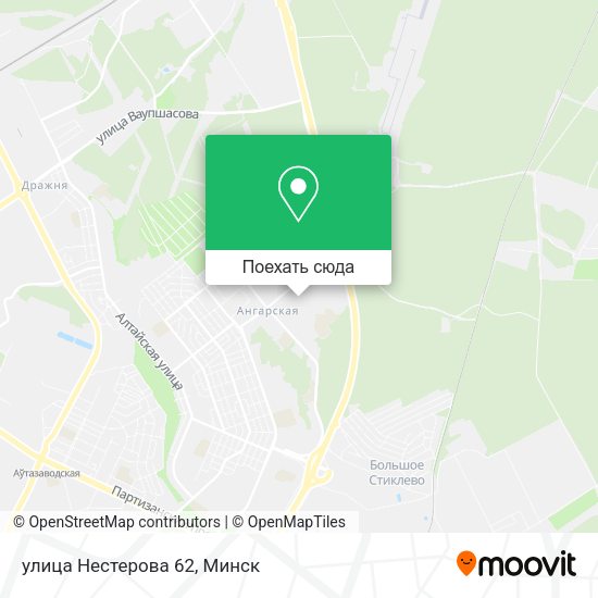 Карта улица Нестерова 62