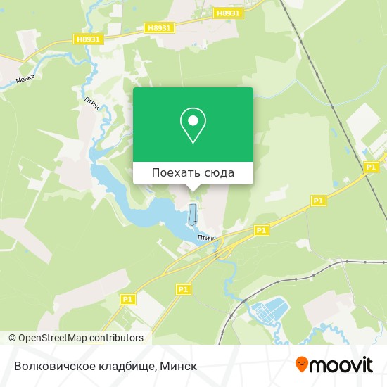 Карта Волковичское кладбище