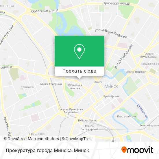 Карта Прокуратура города Минска
