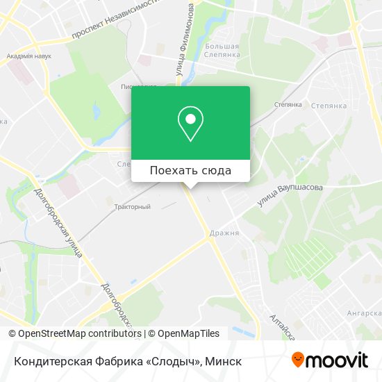 Карта Кондитерская Фабрика «Слодыч»