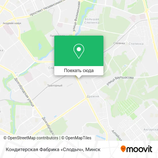Карта Кондитерская Фабрика «Слодыч»