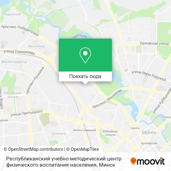 Карта Республиканский учебно-методический центр физического воспитания населения