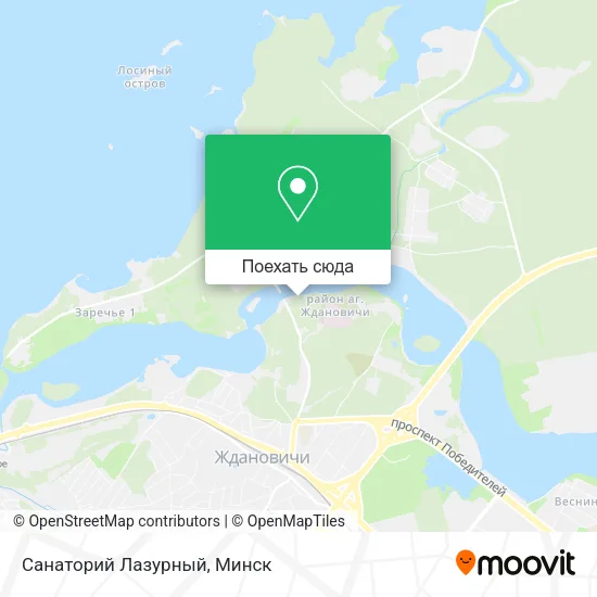Карта Санаторий Лазурный