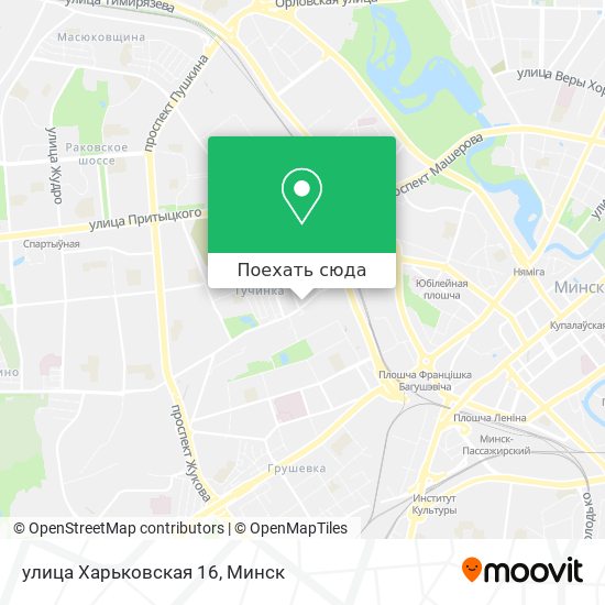 Карта улица Харьковская 16