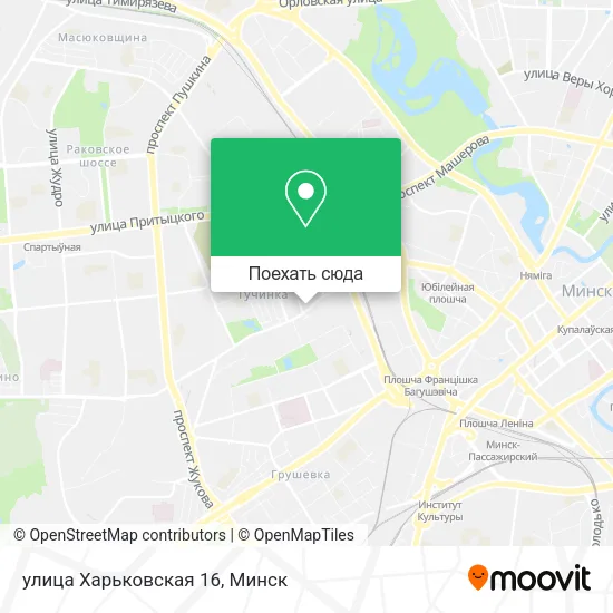 Карта улица Харьковская 16