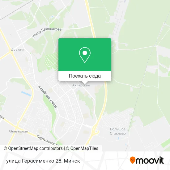 Карта улица Герасименко 28
