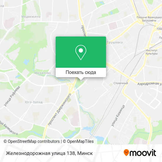 Карта Железнодорожная улица 138