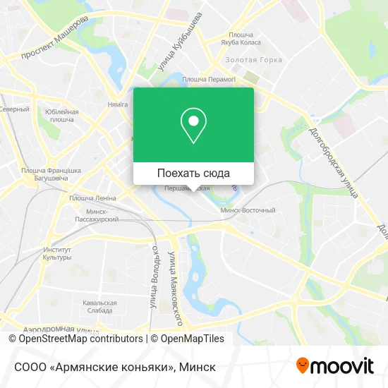 Карта СООО  «Армянские коньяки»