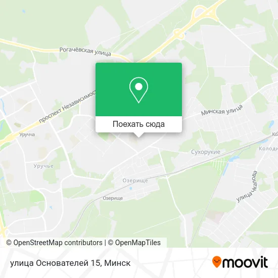 Карта улица Основателей 15