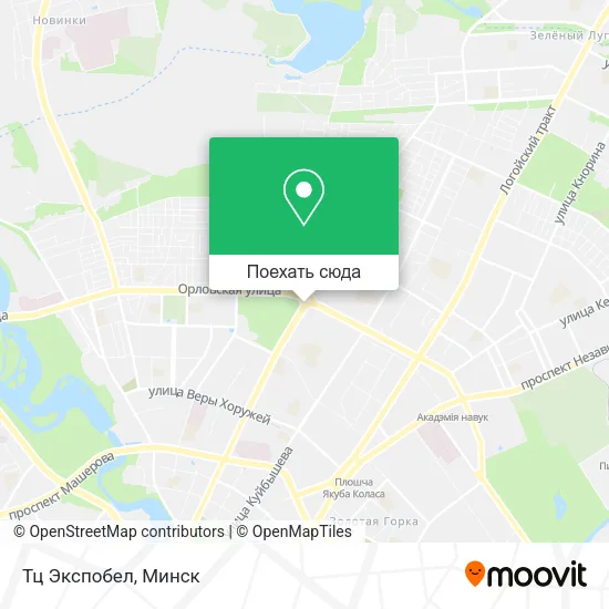 Карта Тц Экспобел