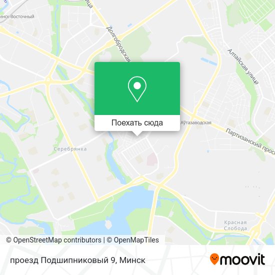 Карта проезд Подшипниковый 9