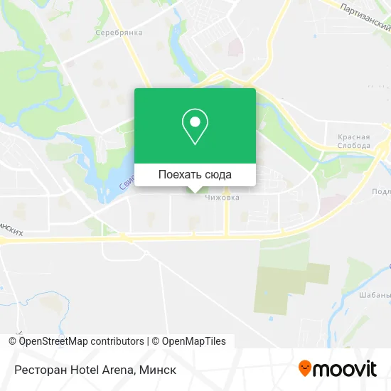 Карта Ресторан Hotel Arena
