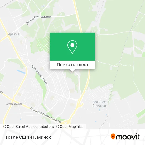 Карта возле СШ 141