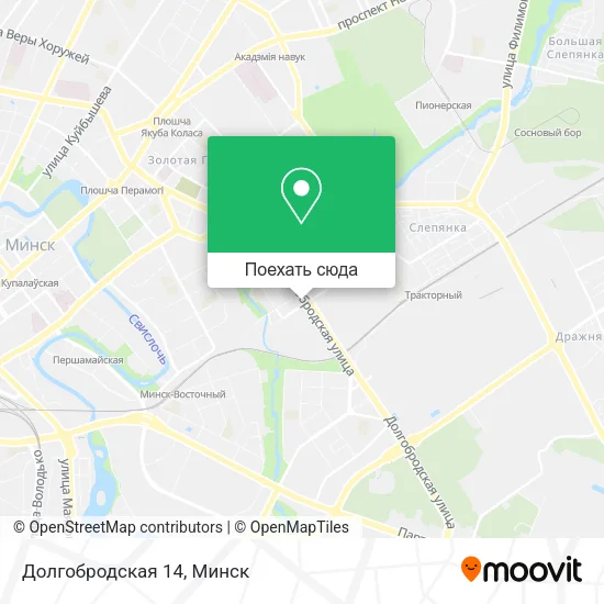 Карта Долгобродская 14