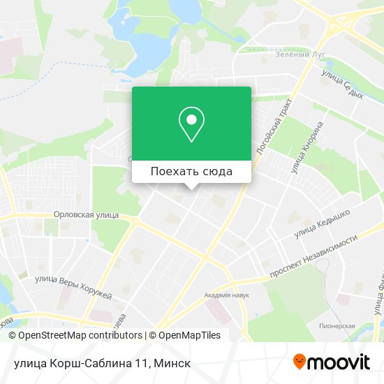 Карта улица Корш-Саблина 11