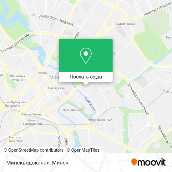 Карта Минскводоканал