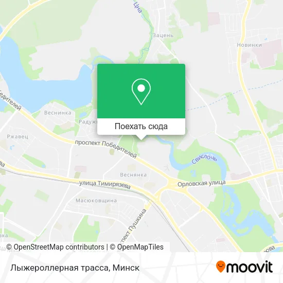 Карта Лыжероллерная трасса
