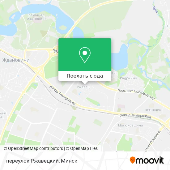 Карта переулок Ржавецкий