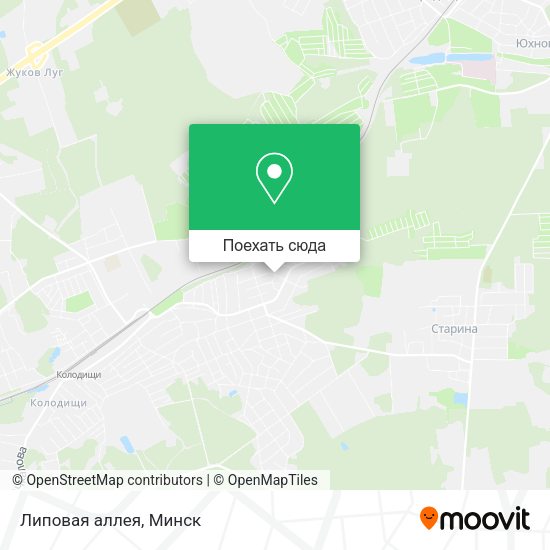 Карта Липовая аллея
