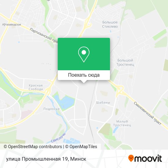 Карта улица Промышленная 19