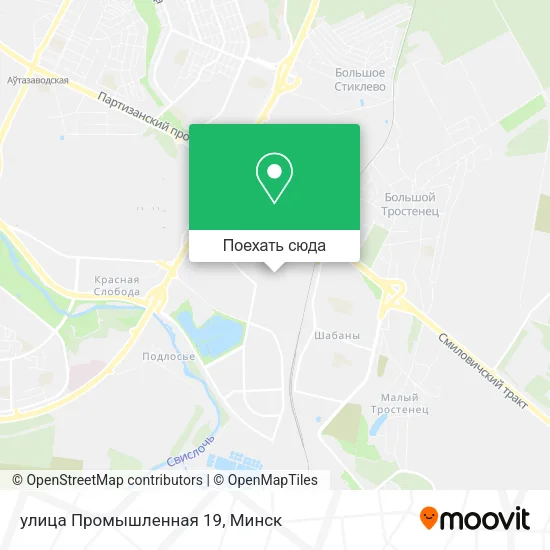 Карта улица Промышленная 19