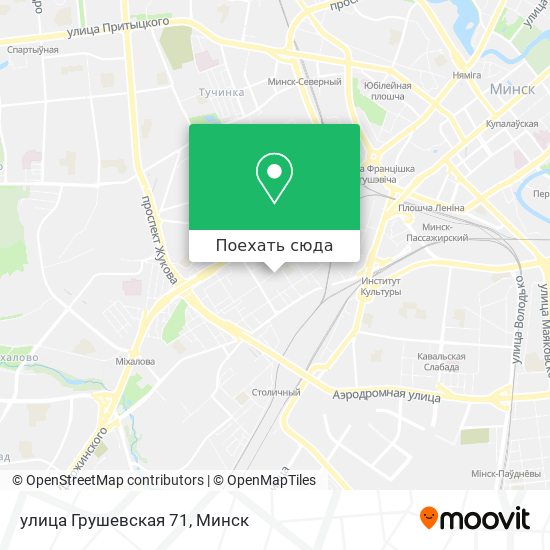 Карта улица Грушевская 71