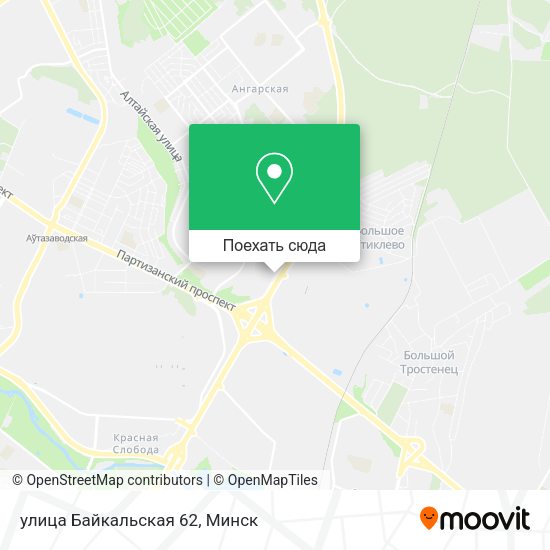 Карта улица Байкальская 62