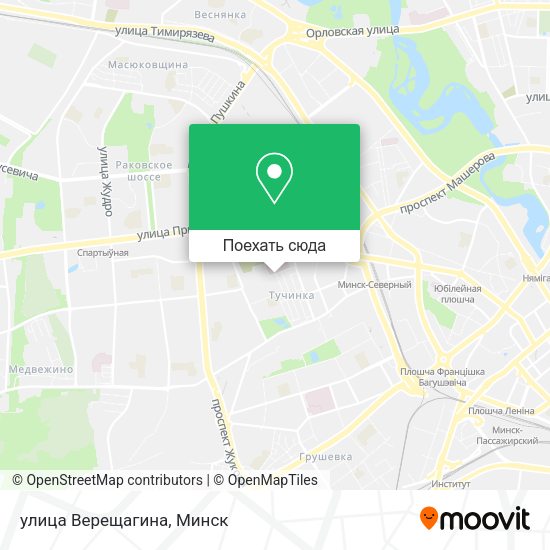 Карта улица Верещагина
