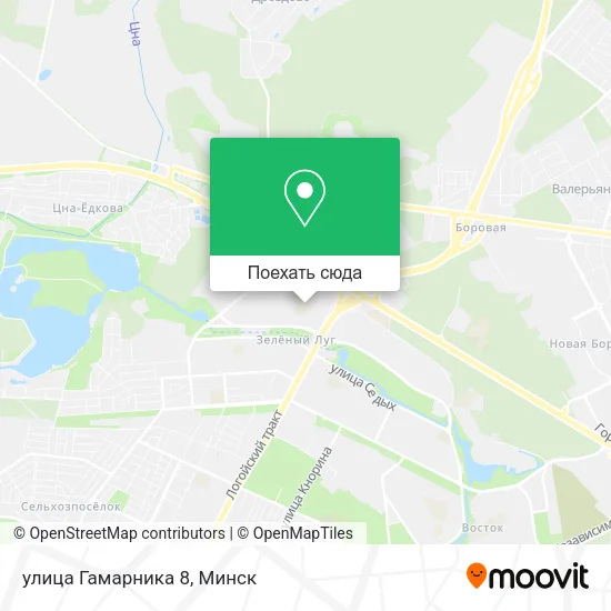 Карта улица Гамарника 8