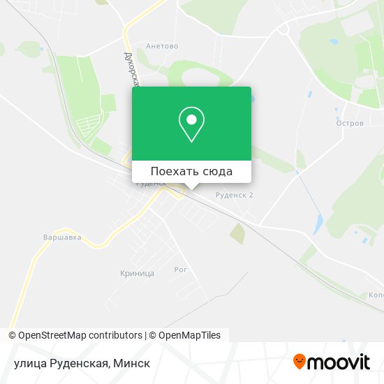 Карта улица Руденская