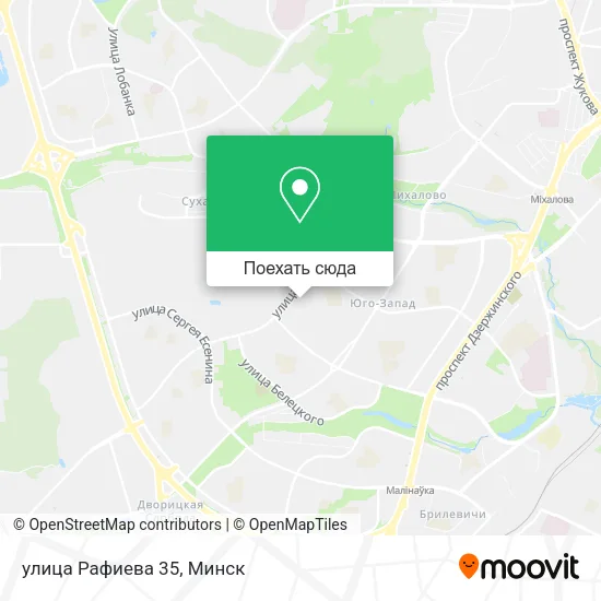 Карта улица Рафиева 35